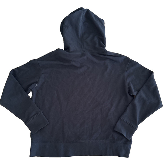 James Perse Black Cropped Cotton Jersey Hoodie size Medium (2) - Picture 6 of 8